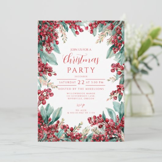 Eukalyptus und Pine Einladung (Stehend Vorderseite)