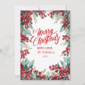 Eukalyptus und Pine Feiertagskarte (Vorderseite)