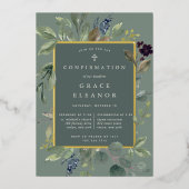 Eukalyptus- und Sage-Bestätigung Folieneinladung (Vorderseite)