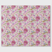 Eukalyptus und Wattle Pink Blogs Geschenkpapier (Flach)