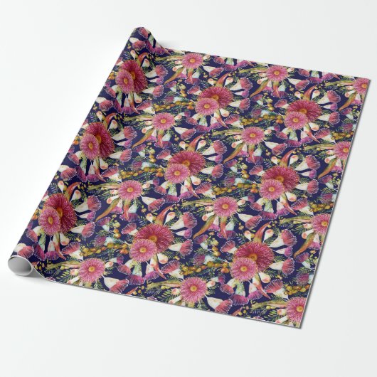 Eukalyptus und Wattle Spring Blogs Geschenkpapier (Ungerollt)