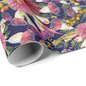 Eukalyptus und Wattle Spring Blogs Geschenkpapier (Rolleneckpunkt)