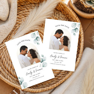 Eukalyptus unique Modern Elegante minimalistisch Save The Date