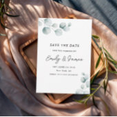 Eukalyptus unique Modern Elegante minimalistisch Save The Date