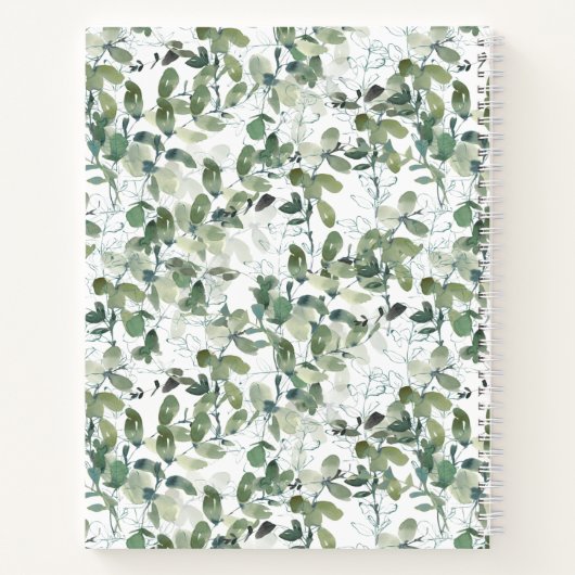 Eukalyptus - unsere Eimerliste Notizblock (Rückseite)