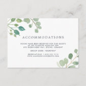 Eukalyptus | Unterkunftskarte Begleitkarte (Vorderseite)