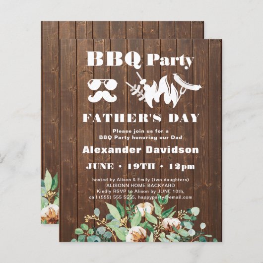 Eukalyptus Vatertag GRILLEN Party laden (Vorne/Hinten)