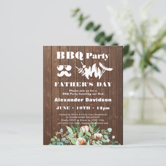 Eukalyptus Vatertag GRILLEN Party laden (Stehend Vorderseite)