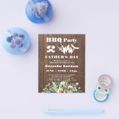 Eukalyptus Vatertag GRILLEN Party laden Flyer (Einzeln)