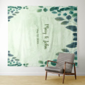 Eukalyptus Verlass Wedding Foto Background Wandteppich (Beispiel (Horizontal))