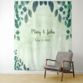 Eukalyptus Verlass Wedding Foto Background Wandteppich (Beispiel)