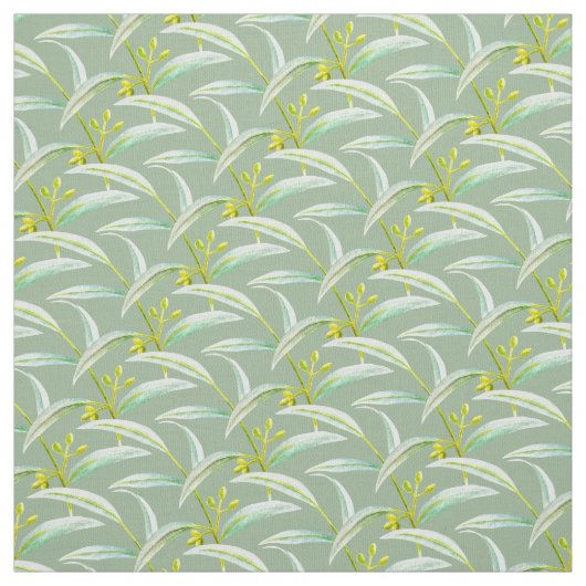 Eukalyptus verlasse Aquarellmalerei Stoff (Muster)