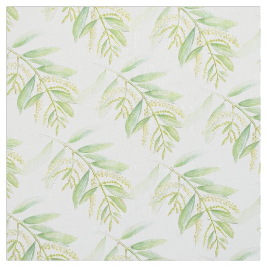Eukalyptus verlasse Aquarellmalerei Stoff (Muster)