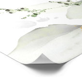 Eukalyptus verlasse Begrüßungszeichen Poster (Ecke)