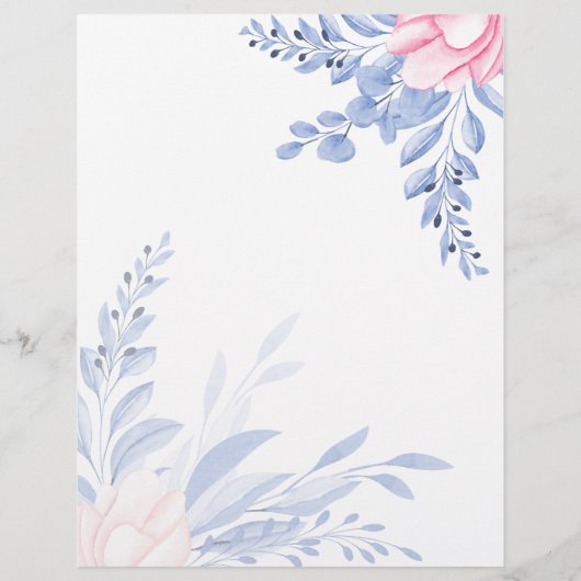 Eukalyptus Verlasse Blauer Botanischer Hochzeitsta (Rückseite)