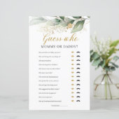 Eukalyptus verlasse Boho Mommy oder Papdy Game (Stehend Vorderseite)