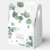 Eukalyptus Verlasse Botanisches Grünes Brautparty Geschenkschachtel (Geöffnet)