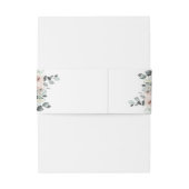 Eukalyptus Verlasse Dusty Rose Floral Wedding Einladungsbanderole (Rückseitenbeispiel)