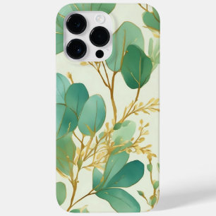 Eukalyptus Verlasse ein grünes und goldenes Design Case-Mate iPhone 14 Pro Max Hülle