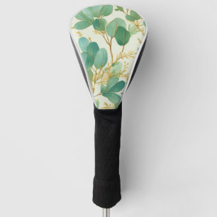 Eukalyptus Verlasse ein grünes und goldenes Design Golf Headcover