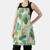 Eukalyptus Verlasse ein grünes und goldenes Design Schürze (InSitu)