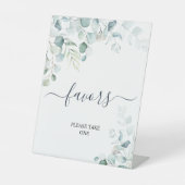 Eukalyptus Verlasse Grüne Duschfavoriten Zeichen Sockelschild (Vorderseite)