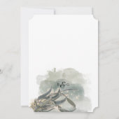 Eukalyptus Verlasse Grüne Hochzeit Einladung (Rückseite)