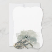 Eukalyptus Verlasse Grüne Hochzeit Einladung (Rückseite)