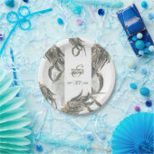 Eukalyptus Verlasse Grüne Hochzeit Pappteller (Party)