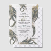 Eukalyptus Verlasse Grüne Hochzeit Pergament Einladungen (Versetzt (Einladung))