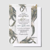 Eukalyptus Verlasse Grüne Hochzeit Pergament Einladungen (Versetzt)