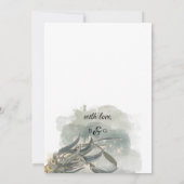 Eukalyptus Verlasse Grüne Hochzeit Save The Date (Rückseite)