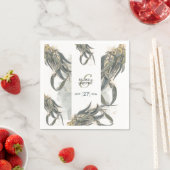 Eukalyptus Verlasse Grüne Hochzeit Serviette (Beispiel)