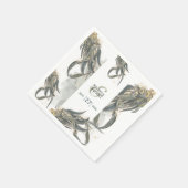 Eukalyptus Verlasse Grüne Hochzeit Serviette (Ecke)