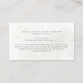 Eukalyptus Verlasse Grüne Hochzeitsunterkunft Begleitkarte (Rückseite)