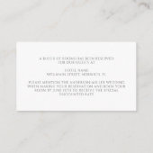 Eukalyptus Verlasse Grüne Hochzeitsunterkunft Begleitkarte (Rückseite)