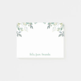 Eukalyptus Verlasse Grüne Wasserfarbe Nachhinweise Post-it Klebezettel