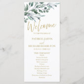 Eukalyptus Verlasse Grünheiratsprogramme 4x9 Programm (Vorderseite)