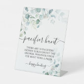 Eukalyptus Verlasse Grünpflanzen Schnuller Jagdspi Sockelschild (Vorderseite)