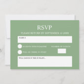 Eukalyptus verlasse Hochzeit mit grünem Wasser Save The Date (Rückseite)