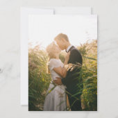 Eukalyptus verlasse Hochzeitsempfang für grünes Wa Einladung (Rückseite)