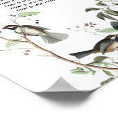 Eukalyptus Verlasse Hochzeitskarte für Grünpflanze Poster (Ecke)