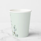 Eukalyptus Verlasse Skriptminimales Brautparty Pappbecher (Links)