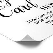 Eukalyptus Verlassen Rezept-Karte Hier unterzeichn Poster (Ecke)