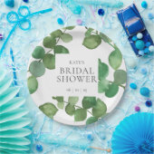 Eukalyptus Verlasst Grünes Brautparty Pappteller (Party)