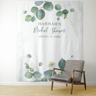 Eukalyptus Verlasst Grünflächen Foto Stand Hinterg Wandteppich