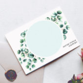 Eukalyptus Verlasst Grünpflanzen Personalisierte M Mitteilungskarte