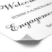 Eukalyptus-Verlobung Begrüßungszeichen Poster (Ecke)