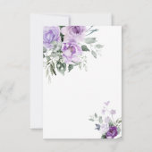 Eukalyptus Violet Beileid Memory Danke Karte (Rückseite)