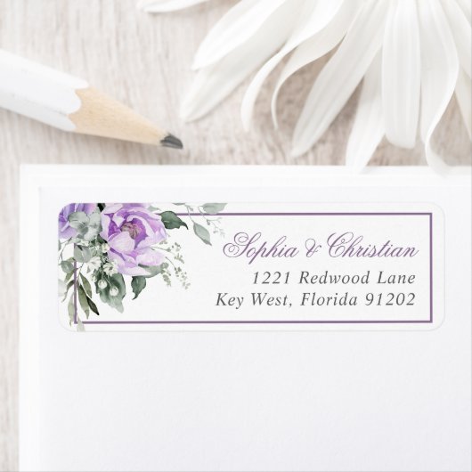 Eukalyptus Violet-Blume: Rücksendeadresse (Insitu)